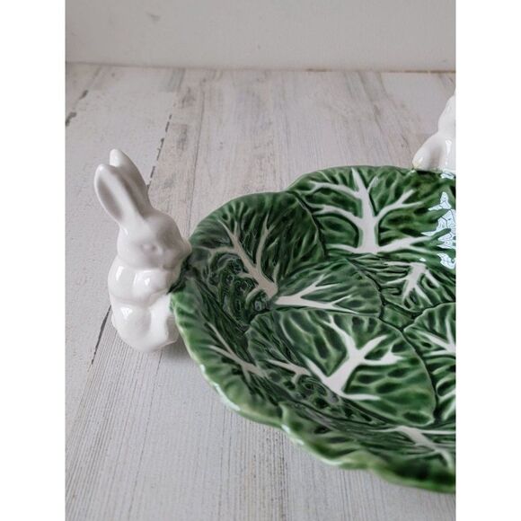Maxcera cabbage Easter Bunny Bowl dish Decor home - Picture 2 of 9